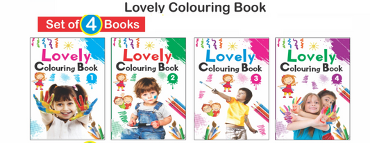 Kamal Lovely Colouring book | Paperback, Kamal Book Depot | Smart Books For Smart Kids | SET of 4 Books