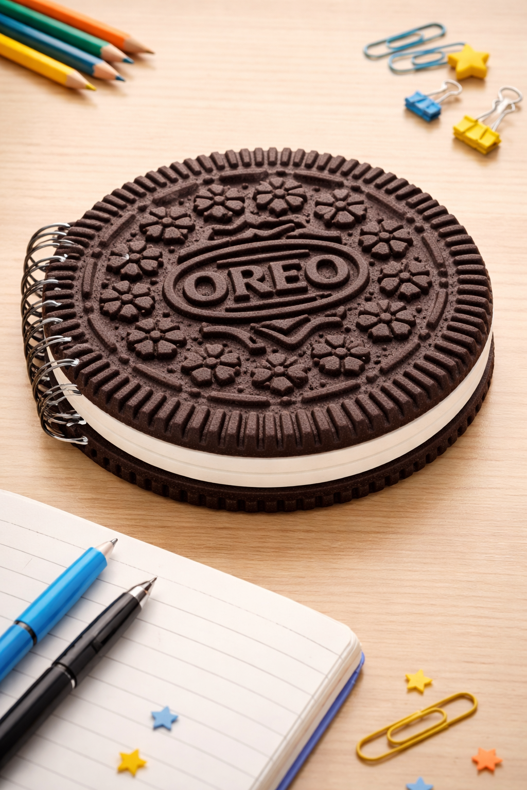 Cute Chocolate-Themed Notebook Set – SHAPED SMELL NOTEBOOKS PO4 ( OREO , DAIRYMILK , LOTUS , WAFFLE 1 PC EACH) (SKJ) (Pack of 4)