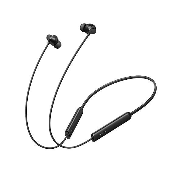 realme Buds Wireless 5 Lite in Ear Bluetooth Neckband with 12.4 mm Dynamic Bass Boost Driver,Upto 35 Hours Playback,45ms Low Latency,IP55 Dust & Water Resistant, Bluetooth V5.4  (SD)