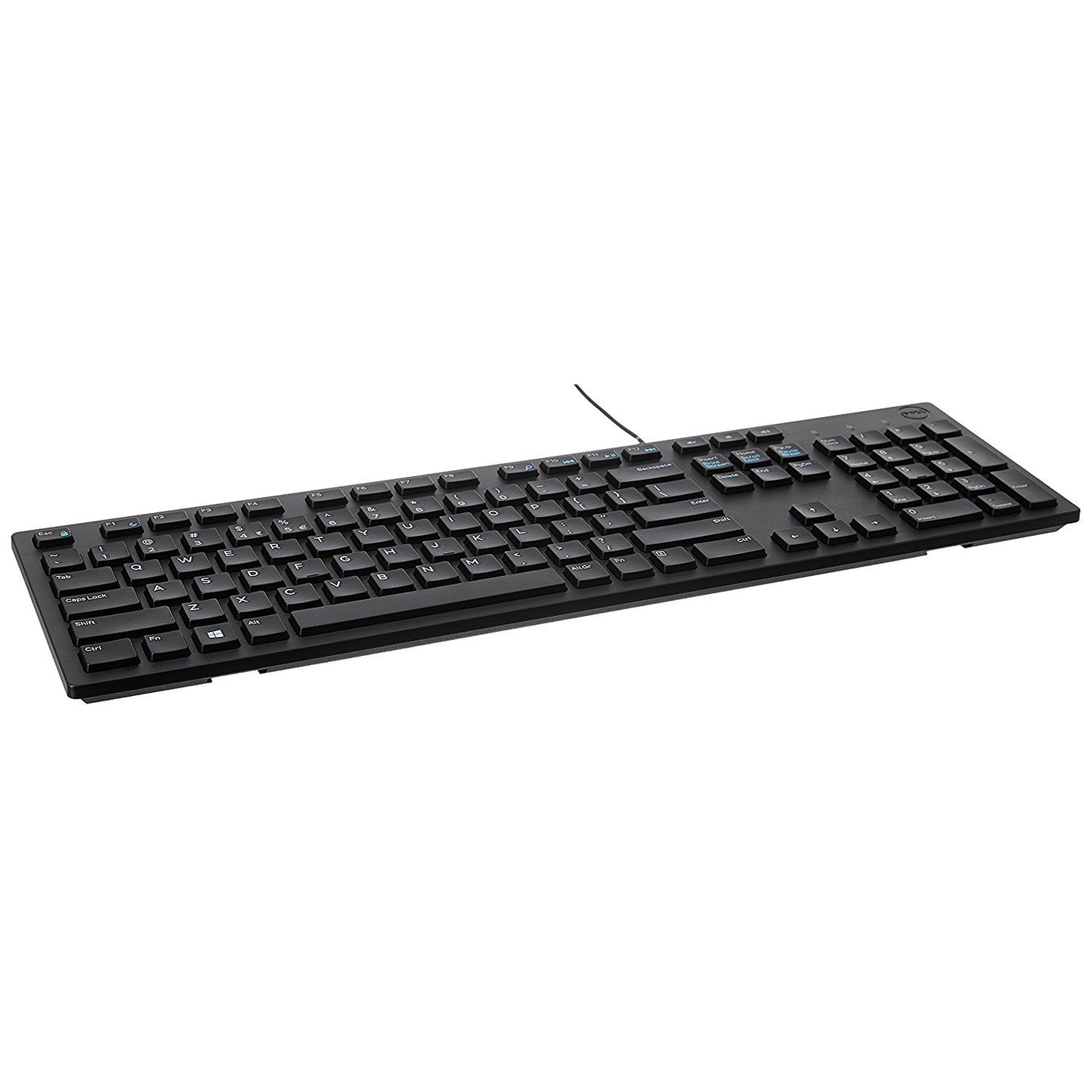 Dell KB216/KB216d1 Multimedia USB Keyboard with Super Quite Plunger Keys with Spill-Resistant Wired Keybaord Black