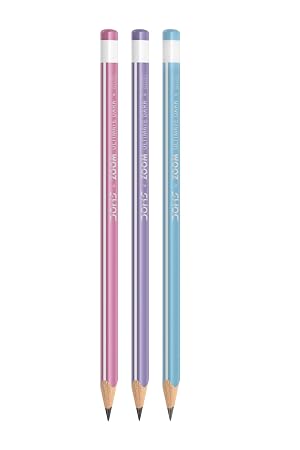Doms Zoom Ultimate Dark Triangle Pencil | Jar Pack, 30 Pieces | Contains Pencils, Sharpener, Eraser & Scale, Multicoloured
