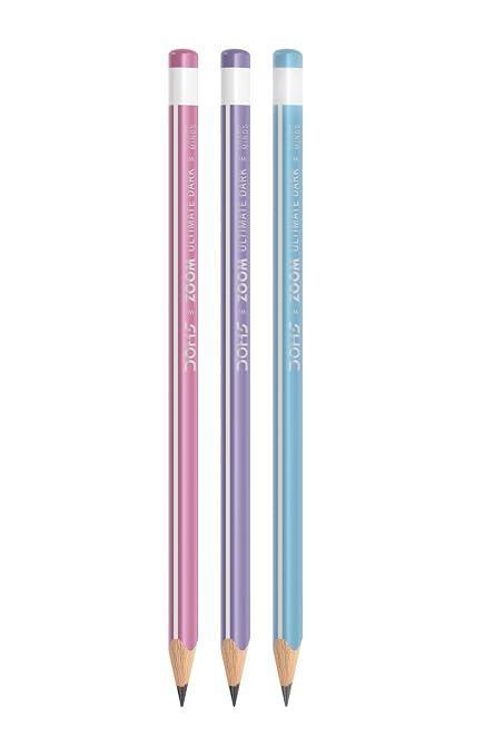 DOMS Zoom Triangle Pencil 50 Pcs Sipper, Black