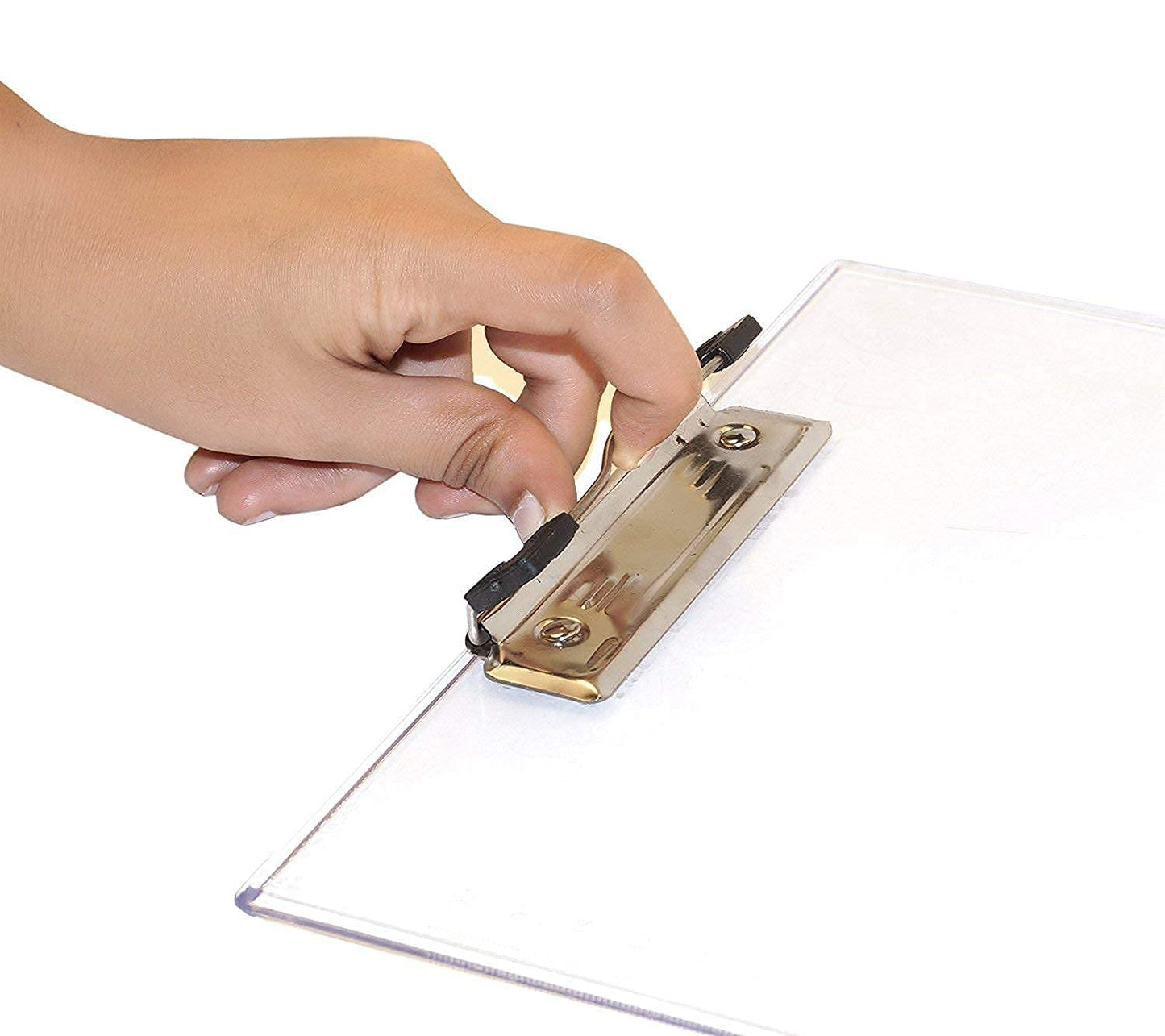 AMKAY Products Clipboard Transparent Exam Pad Clipboard Quality Clipboards Exam Pad Examination Pad Writing Pad Clipboard Size: 14" x 9.5" (1 PCS.)