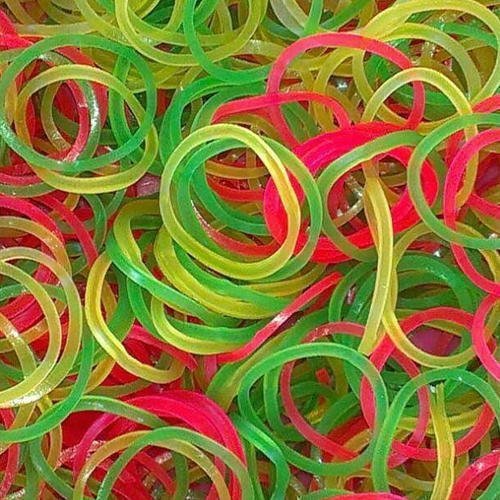 DIGISMART* Rubber Band - Fluorescent Color 1 inch Pack of 500 G - for Office use/Home & Kitchen Use/etc. (1inch, 500 g)