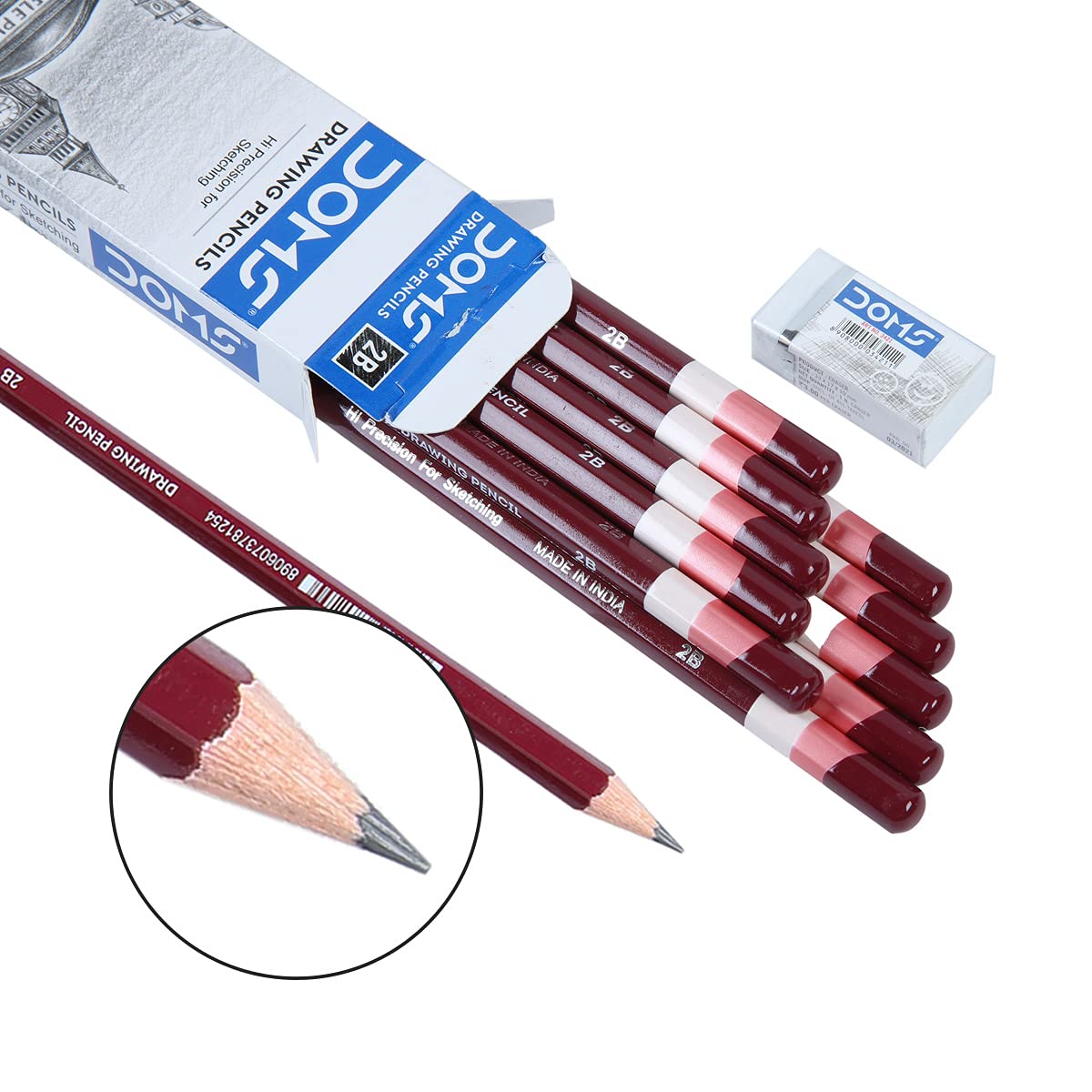 Doms Drawing & Sketching 2B Graphite Pencils