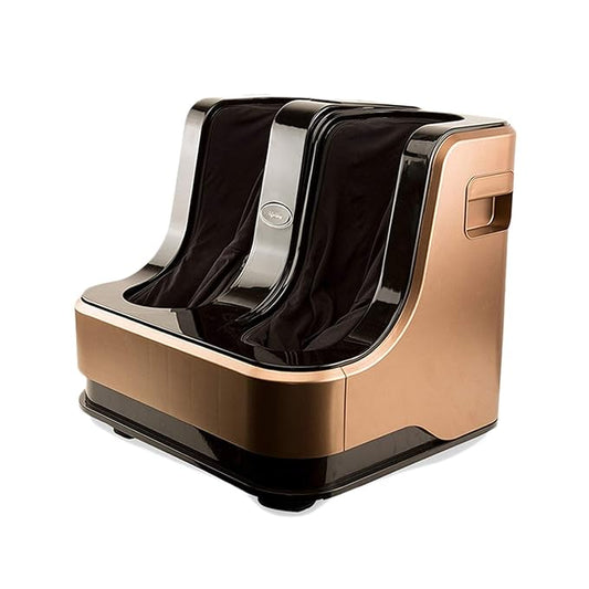 Lifelong LLM99 Leg, Electric Foot and Calf Massager 80W, 4 Motors, Rolling & Kneading Functions for Pain Relief & Improving Blood Circulation, Brown