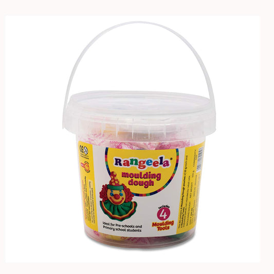 Pidilite Plastic Pidilite Rangeela Moulding Dough Bucket Pack, Multicolour, 6 X 25g, 2 Years & Above