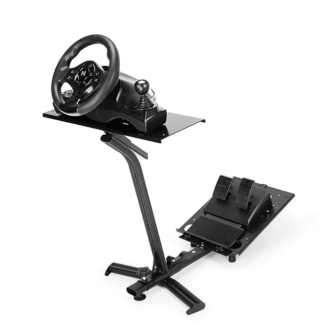 Nitho Alloy Steel RS-2 Drive Pro Stand 3, Adjustable Racing Wheel Gear Shifter Pedal Supporter for Logitech G29/G920/G923/G27/G25 Thrustmaster...