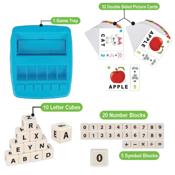 EKTA Word Builder 2 in 1 Matching Letter Game for Kids