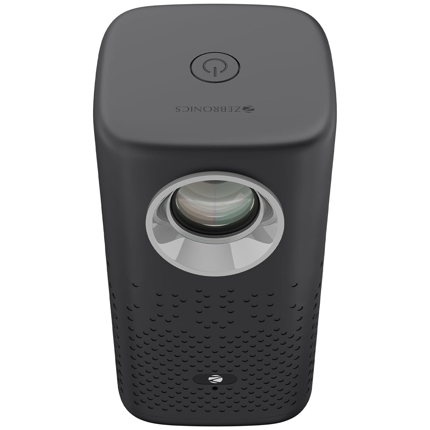 Zebronics Android Portable Smart Projector, 1080p Support, 3600 Lumens, 150" Screen, OTT Apps (Netflix, Prime), Miracast, WiFi, BT, HDMI, Built-in Battery, 2hr Playtime (TS)