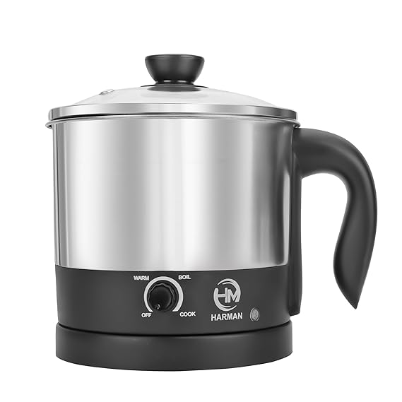 HF Household Fab 1.5L Multipurpose Electric Kettle – 600W Stainless Steel Body for Boiling Water, Milk, Tea, Coffee, Oats, Noodles & Soup