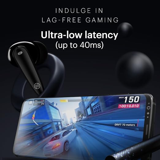 Noise Buds VS106 Truly Wireless in-Ear in Ear Earbuds with 50H Playtime, Quad Mic with ENC, Instacharge(10 min=200 min),Ultra-Low Latency(up to 40ms), 10mm Driver, and BT v5.3  (SD)