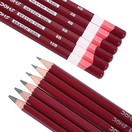DOMS Drawing Pencil B 8204 – Premium Graphite Pencil for Drawing, Sketching & Writing