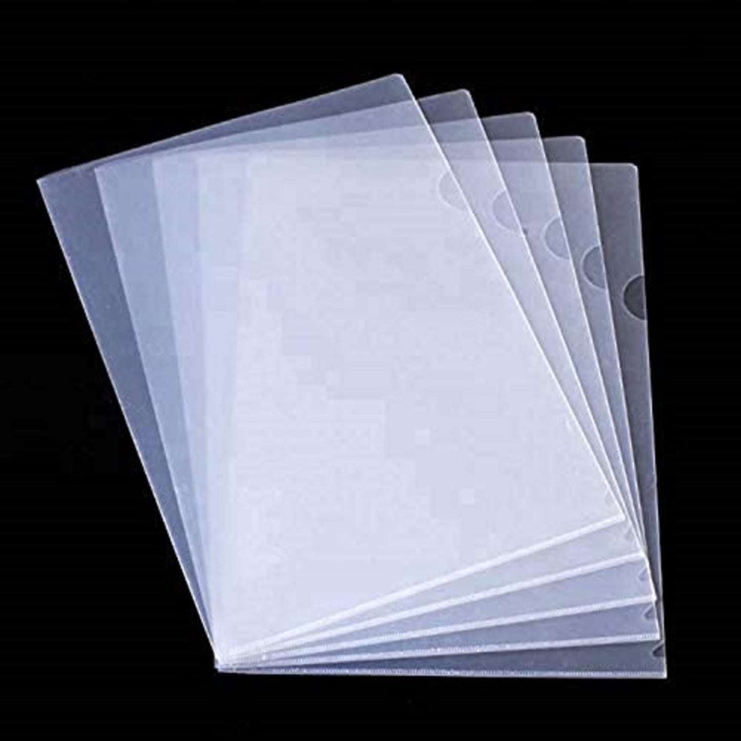 DIGISMART L Type Folder for A4 Size Documents Clear Transparent Sleeves for Document Protection Paper Holders Organizer