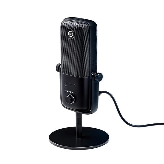 Elgato Wave:3 Premium USB Condenser Unidirectional Microphone and Digital Mixing Solution, Anti-Clipping Technology, Capacitive Mute, Streaming and Podcasting, (10MAB9901, Black) (SD)