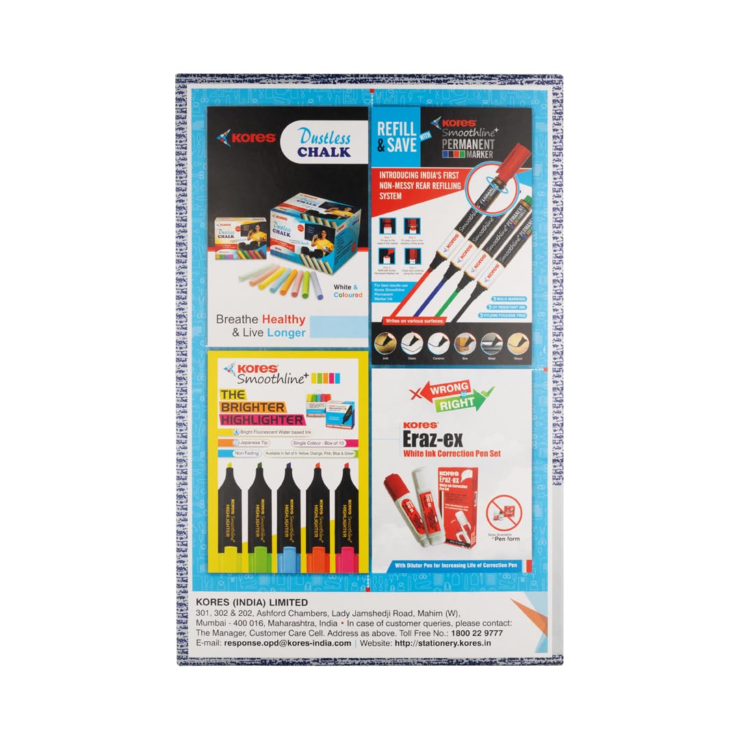 Kores Carbon Paper Sapphire Blue – Pack of 100 Sheets | India's No.1 Carbon Paper Brand | Non-Smudge Royal Blue Impressions | Compatible with Pen & Pencil | Clean Duplication for Office, Billing Use and Artwork Tracing