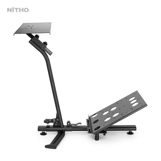 Nitho Alloy Steel RS-2 Drive Pro Stand 3, Adjustable Racing Wheel Gear Shifter Pedal Supporter for Logitech G29/G920/G923/G27/G25 Thrustmaster...