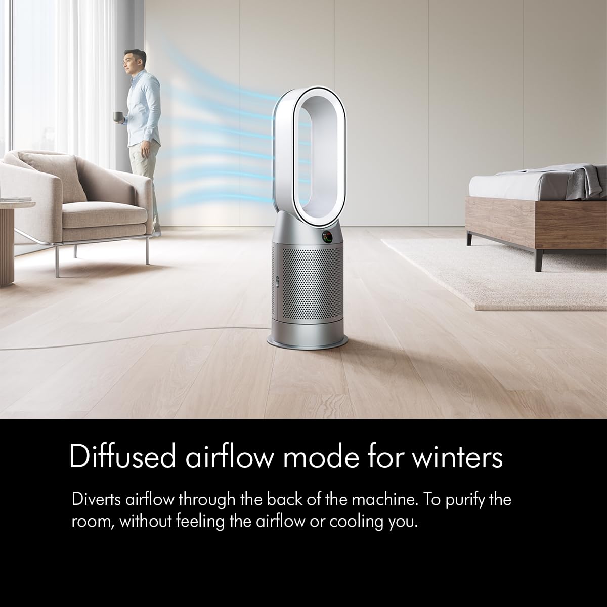 Dyson Purifier Hot+Cool Air Purifier with heater, HEPA+Activated Carbon Filter, Wi-Fi Enabled, HP07 (White)