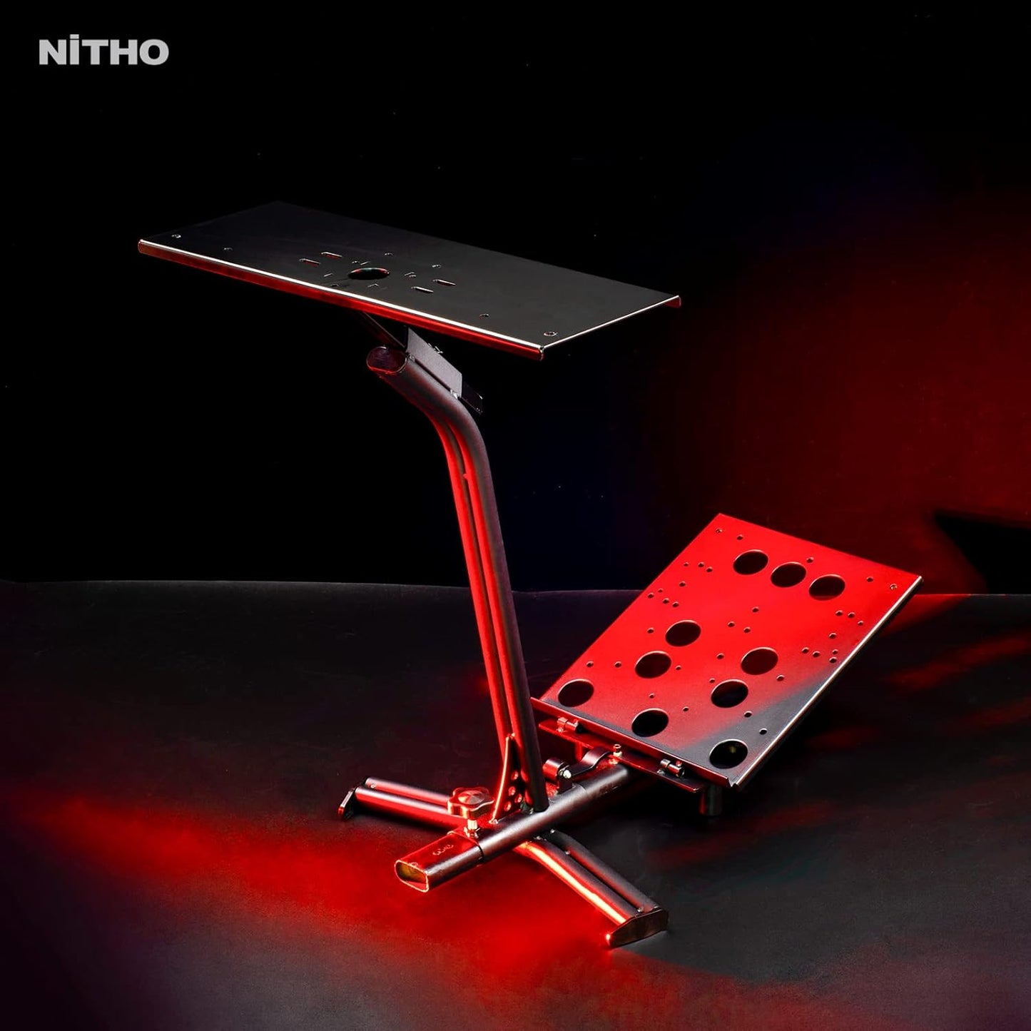 Nitho Alloy Steel RS-2 Drive Pro Stand 3, Adjustable Racing Wheel Gear Shifter Pedal Supporter for Logitech G29/G920/G923/G27/G25 Thrustmaster...