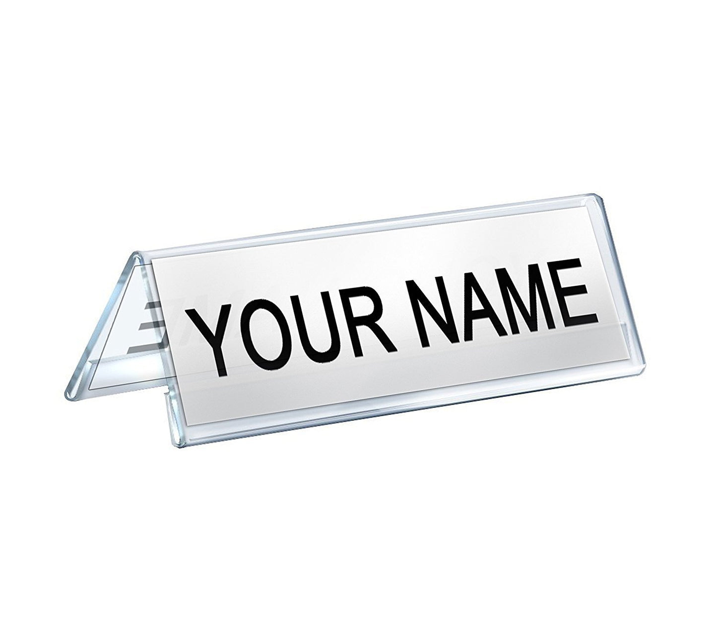 Kebica 10 inch A SHAPE Acrylic Signage Holder, Table and Desk Name Plate for Offices