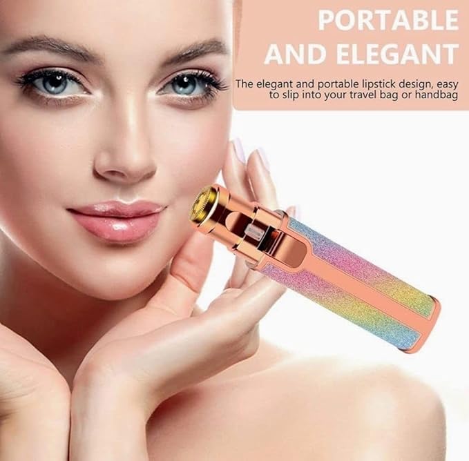 BLACK OLIVE® 2-in-1 Rechargeable Eyebrow Epilators For Women, Facial Hair Removal Machine For Women,Face, Lips, Nose Hair Remover Epilators with Light