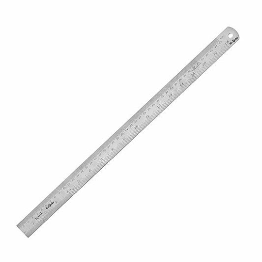 Ruler/Scale - Royale (1 Piece of Size 45cm of Stainless Steel) Imperial & Metric Measurements, Double Sided, Straight Edges, Measuring Tool for Architects, Engineers, and Students - Pack of 1