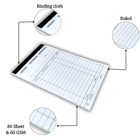 SARASWATI Estimate Pad, (80 Sheet) PACK OF 10