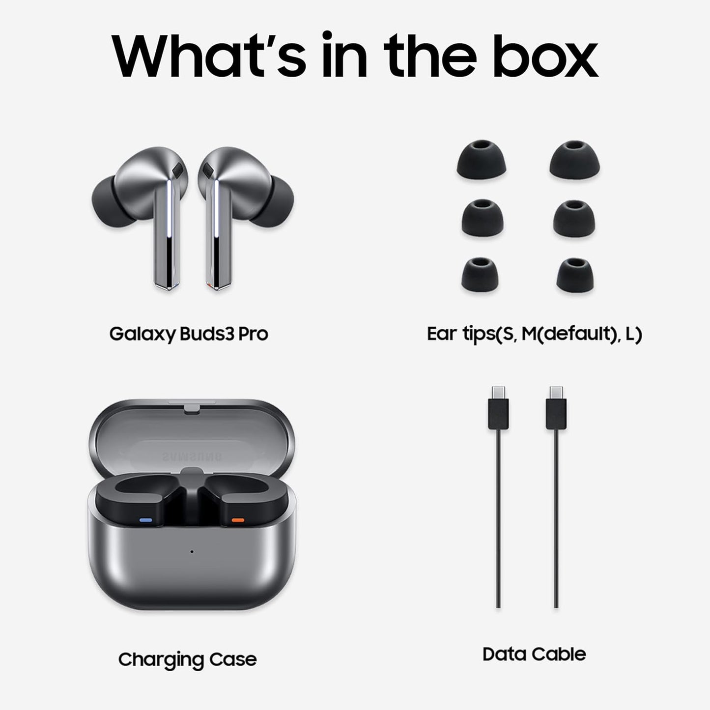 Samsung Galaxy Buds3 Pro Wireless Earbuds, Powered by Galaxy AI, IP57, Active Noise Cancellation, Adaptive Noise Control, 37hrs Battery, 360 Surround Sound, Pinch Controls, Galaxy Ecosystem, (TS)