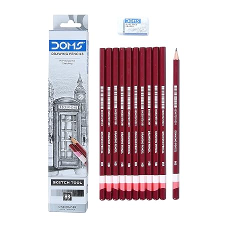 Doms Drawing & Sketching HB Graphite Pencils
