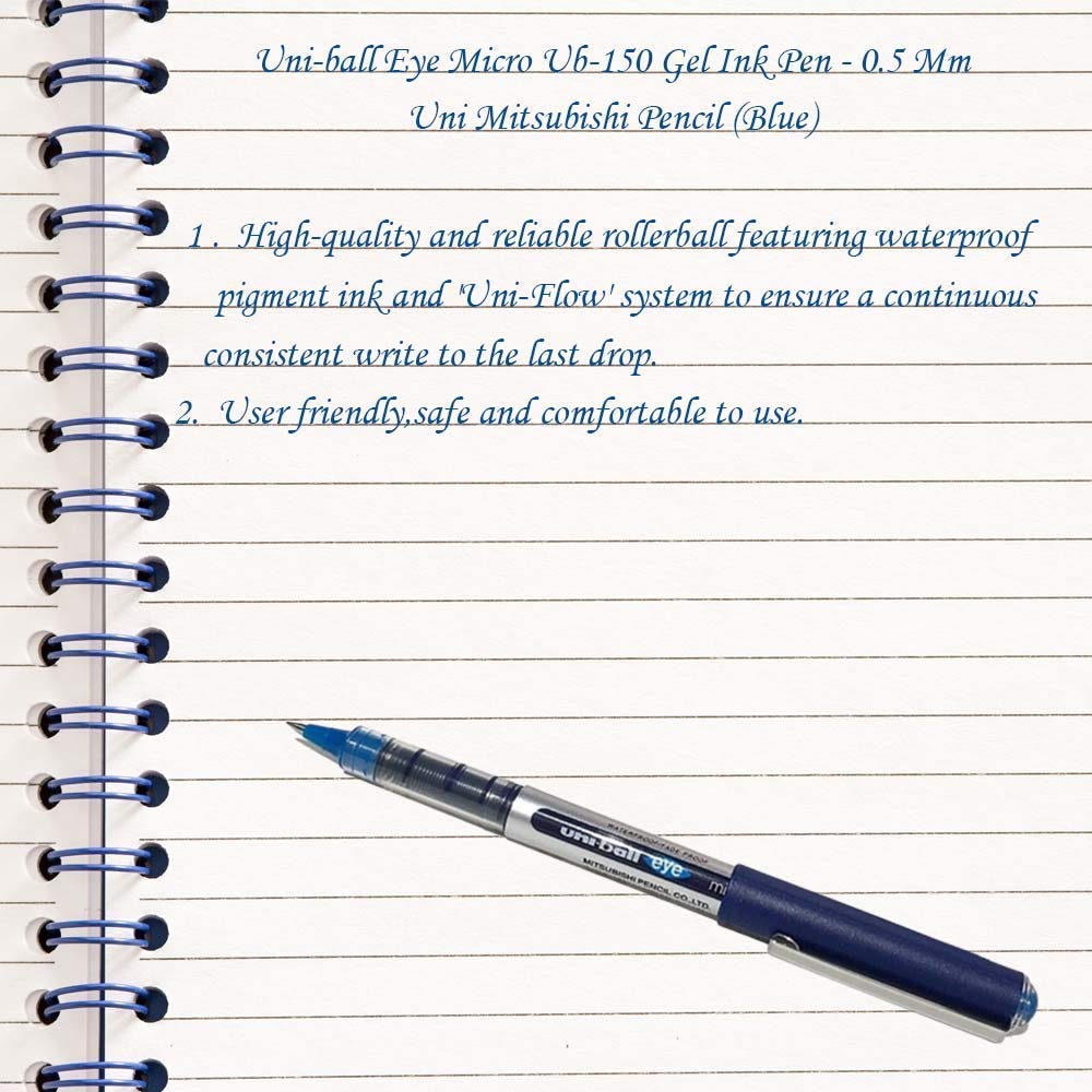 UNI-BALL Eye UB150 / 157 0.5mm Roller Ball Pen | Blue Ink