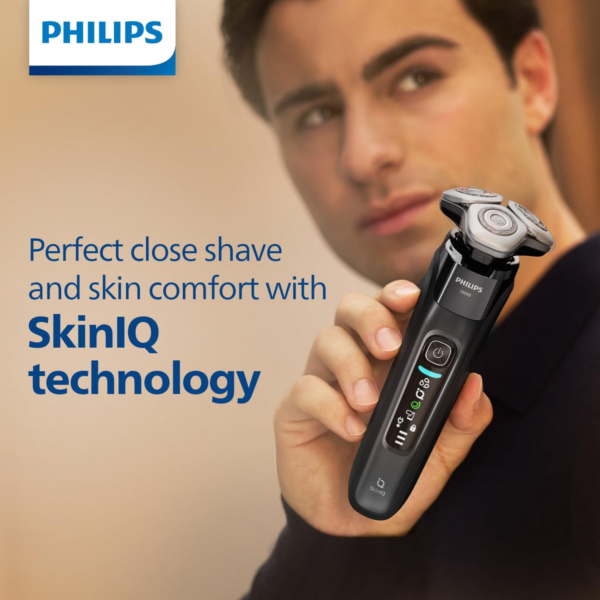 Philips World's No.1 Electric Shaver for Man|Hydro SkinGlide Flex Heads + Precision Trimmer|Triple Lift & Cut|5 Smart Controls|100% Waterproof|3min Quick Charge|5yr Warranty|X9000/11 (SD)