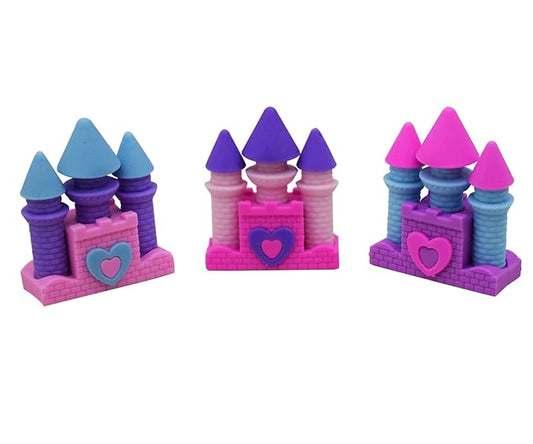 Scoffco 3D Cartoon Erasers Castle Design for Kids Gift Options Birthday Return Gifts