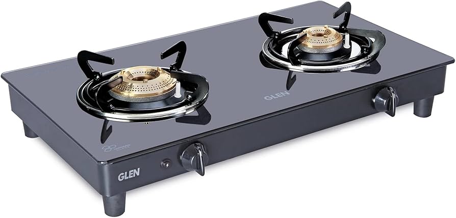Skyline Double Burner Gas Stove | High Efficiency Brass Burners | Stainless Steel Body VTL - 2323