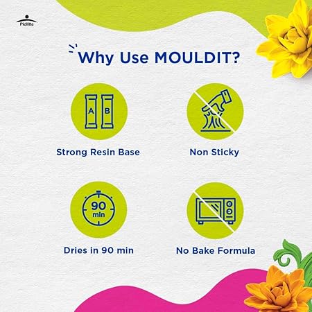 Fevicryl Mould It, 900 g, Clay Set for Modelling and Sculpting, Air Dry Clay for Art and Craft, Gift for Artists, Students, Children