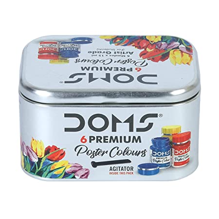 DOMS Premium Poster Colours 6 Shades 15 ML