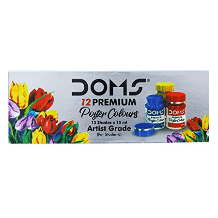 DOMS 12 Shade PREMIUM POSTER COLOR