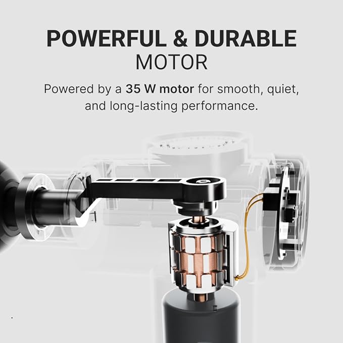 Cult Impact Edge Deep tissue massage gun, Dual Hot and Cold therapy head, 3000mAh battery, 6-speed intensity, Silicone round head, Full body gun massager machine