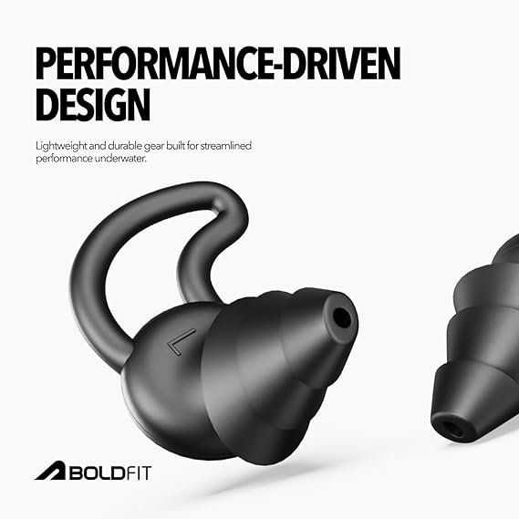 Boldfit Swimming Nose Clip & Ear Plug Set Silicone Swimming for Men & Women for Ear Protection from Water (ASL)