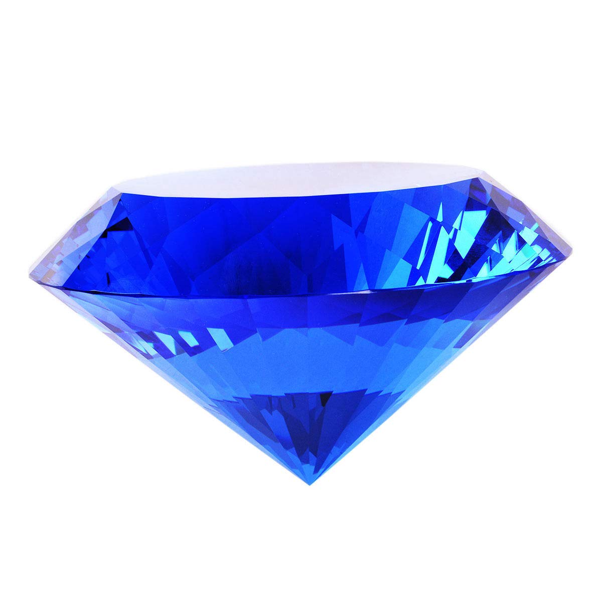 Digismart Red, white, Blue, Orange Crystal Glass Ball & Diamond Shaped Decoration Jewel Paperweight
