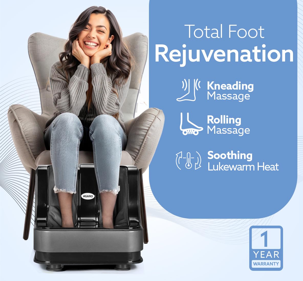 AGARO Rejoice Foot, Calf and Leg Massager 