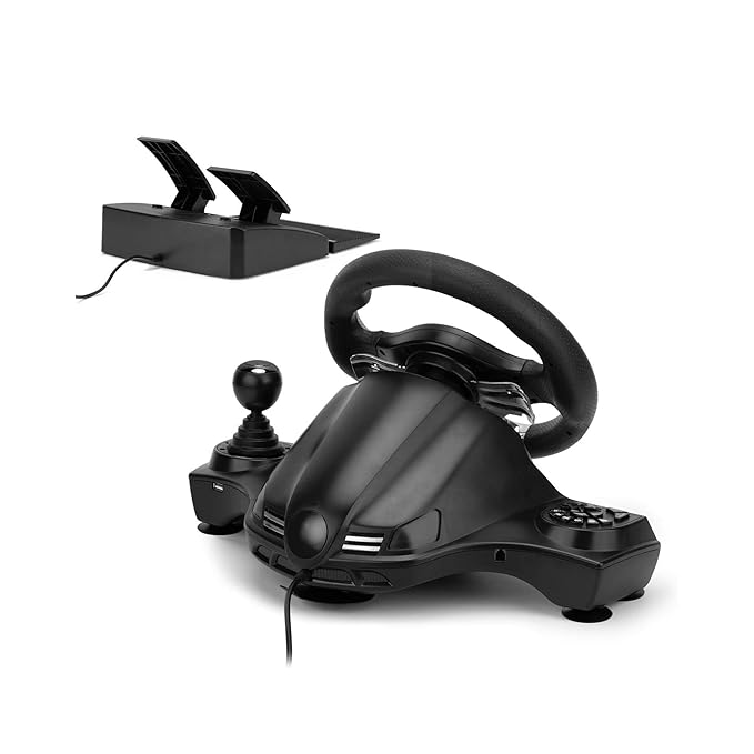 Nitho Drive PRO V16 Gaming Racing Wheel with Shifter and Floor Pedals, Steering Wheel for PC, PS4, Xbox One, Xbox Series X|S, Nintendo Switch, 270 Degree Driving Car Simulator