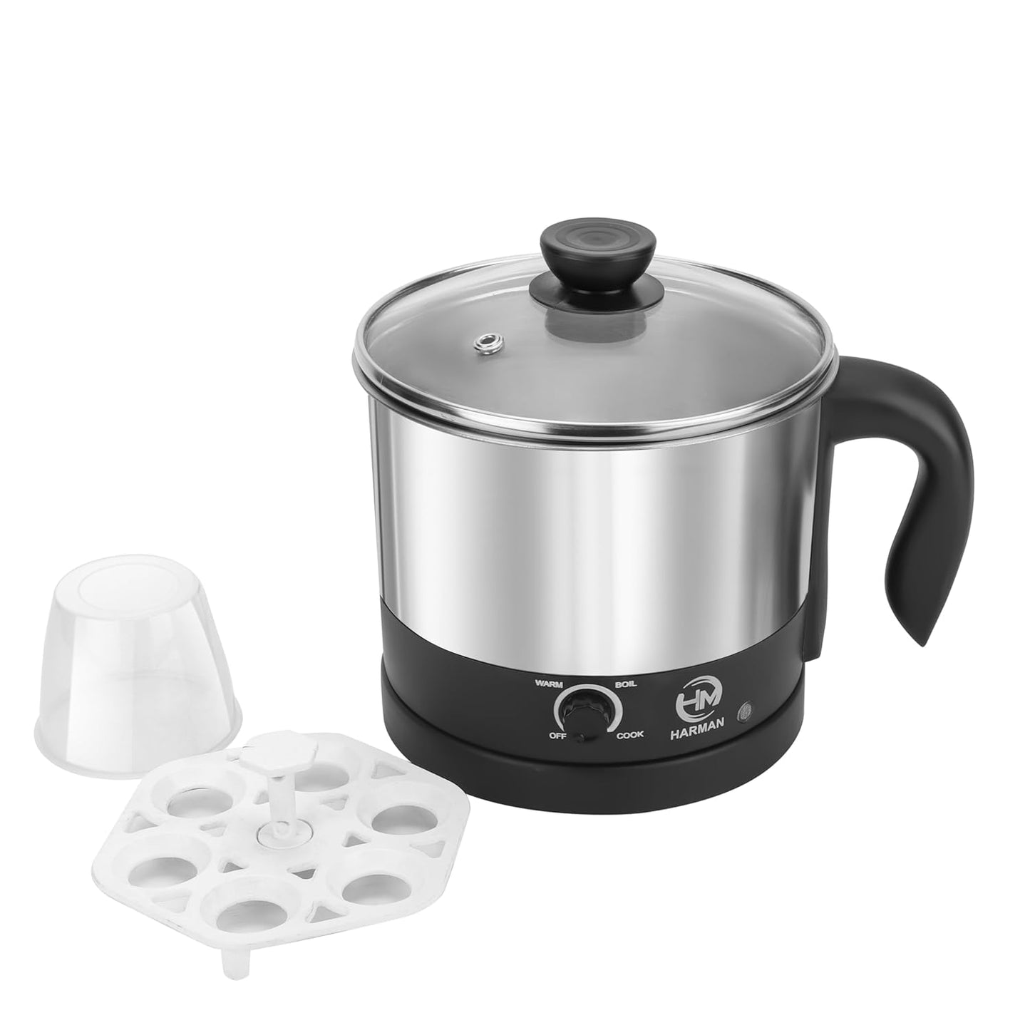 HF Household Fab 1.5L Multipurpose Electric Kettle – 600W Stainless Steel Body for Boiling Water, Milk, Tea, Coffee, Oats, Noodles & Soup