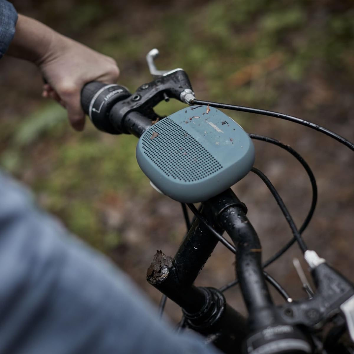 Bose SoundLink Micro Bluetooth Speaker: Small Portable Waterproof Speaker with Microphone, Stone Blue