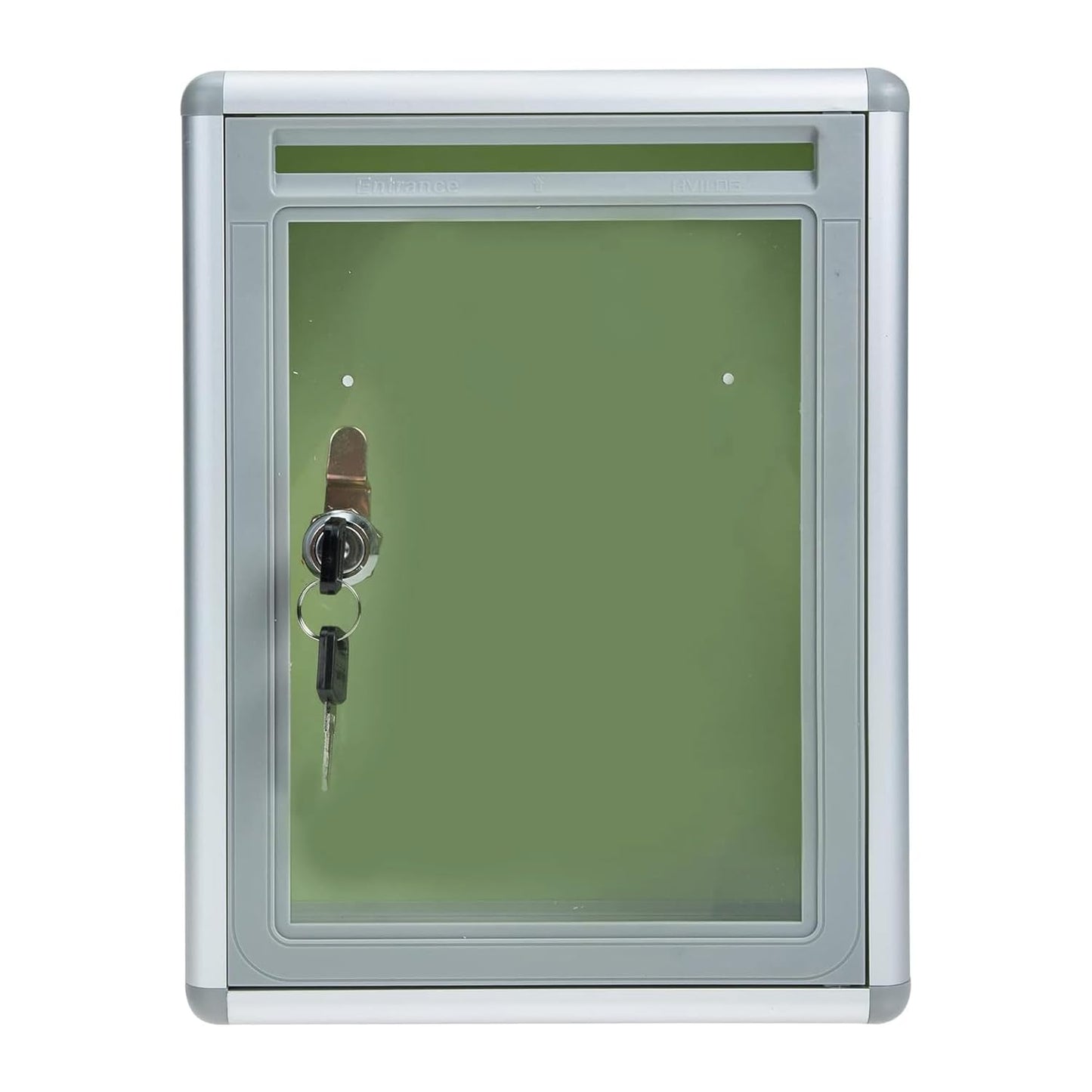 SUGGESTION/DONATION BOX 368 ALUMINIUM PLASTIC WITH LOCK 11 x 8.5x4 INCH