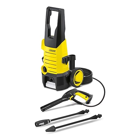 Karcher K 2.360 High Pressure Washer, 1400W, 120 Bar, 360 l/h Flow Rate, 6m Hose Pipe, Portable, Powerful & Resource-Saving Cleaning for Homes, Cars, Bikes, Gardens, Multiple Accessories, German Tech (RD)
