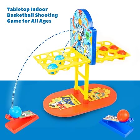 Ratna's Twin Arcade Basketball | Mickey & Friends Theme Tabletop Indoor Game for 2 Players, Age 5+