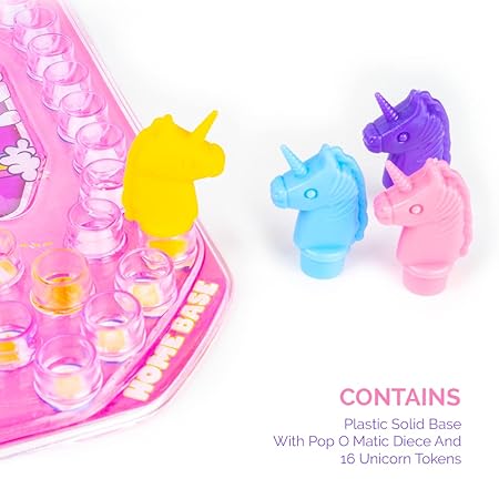 RATNA's Unicorn Bubble Trouble Board Game Dice Roller For Kids 4 Years +|Pack Of 1, Multicolor