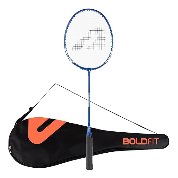 Boldfit Badminton Rackets for Beginners, Adults Aluminium Shuttle Bat with Full Cover Bag Badminton Racket for Practice & Match Lightweight Badminton Racquet with Grip Handle Shuttle Racket (ASL)