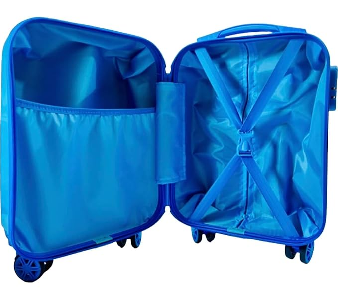 SCOFFCO Kids Luggage Bag Set of 2 (Big & Small) 654 (WPT) – Hard Shell Travel Suitcase Combo with Wheels (Superhero Theme Variants)