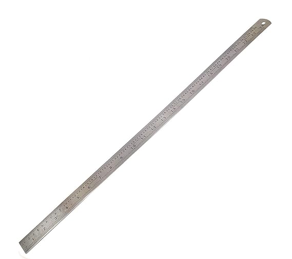 AJANTA 24 inch, 60 cm Stainless Steel Ruler Scale Long double Side Measuring Tool for Architects, Engineers, College Students (24 inch, 60 cm, Stainless Steel)